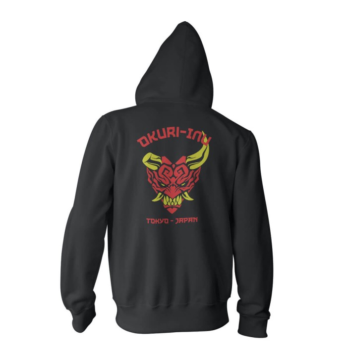 Biker Cut Hoodie Black - Image 2
